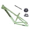 HIMALO 26er/27.5er Hardtail Mountain Bike Frame 17'' Disc Brake Bike Frame Thru Axle 12 * 142mm Aluminum Alloy Rigid Frame Internal Routing (Color : Light Green) view 1