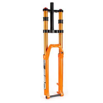 ZECHAO Double Shoulder Air Fork 27.5/29in,Lightweight Alloy 1-1/8" Rebound Adjust 15 * 100mm Axle 150mm Travel Mountain Bike Front Fork Outdoor (Color : Orange, Size : 27.5inch)