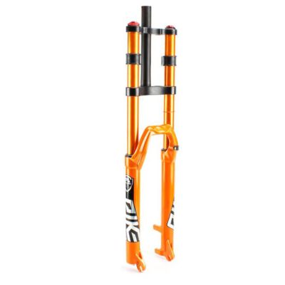 ZECHAO 27.5/29in Double Shoulder Mountain Bike Suspension Fork,150mm Travel Aluminum Alloy 9 * 100mm Air Supension Front Fork Outdoor (Color : Orange, Size : 29inch)