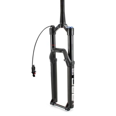 ZECHAO 27.5/29in Air Bike Suspension Fork,15 * 110mm Manual/Crown Lockout 160mm Travel Magnesium Alloy Mountain Bike Fork Rebound Adjustment Outdoor (Color : Remote Lockout, Size : 27.5inch)