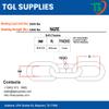 1/4 Chain G43 High Test for Boat Anchor, Alloy Steel with 2600 lb. Working Capacity and 5200 lb. Breaking Strength. (1/4" G43 (1.24 Inch x 0.41 Inch), 100 Feet) view 3