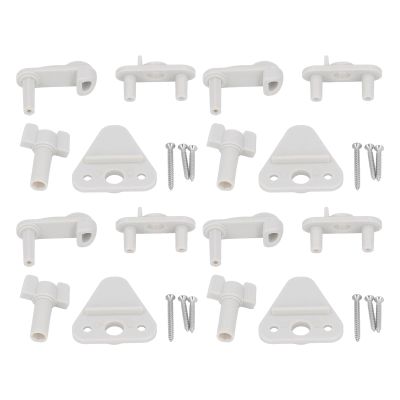 4 Set Pontoon Boat Gate Kit for Left Right 1-1.25in, ABS Frame Marine Pontoon Boat Replacement, Universal Sizing for Frames