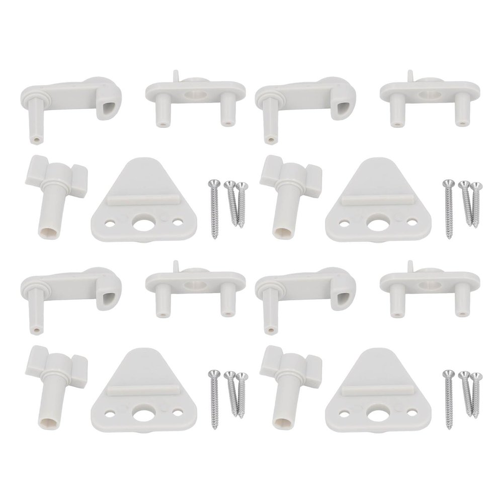 4 Set Pontoon Boat Gate Kit for Left Right 1-1.25in, ABS Frame Marine Pontoon Boat Replacement, Universal Sizing for Frames