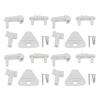 4 Set Pontoon Boat Gate Kit for Left Right 1-1.25in, ABS Frame Marine Pontoon Boat Replacement, Universal Sizing for Frames view 1