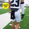SLEEFS Football Towel - Cotton Quarterback QB Towel for The Football Field - Bi-Fold Hook & Loop Closure - Men/Youth/Boys/Adults - Faith Cross Black view 2