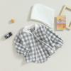 Douhoow Toddler Baby Plaid Jacket Baby Boy GIrl Flannel Hoodies Zip Up Hooded Fall Winter Outerwear Coat (Grey, 18-24 Months) view 4