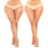 ZINTEDI Nude Sparkly Fishnet Tights for Women Fishnet Stockings Sparkle Tights Rhinestone Fishnets Leggings 2 Pairs view 2