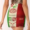 Italian Food Spots Map Flag Skorts for Woman Casual Mini Skirt with Bike Shorts Single Pocket 3XL view 4