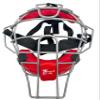 Jadekylin Baseball &t Softball Catcher's mask (Red & Silver) view 1