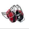 Jadekylin Baseball &t Softball Catcher's mask (Red & Silver) view 3