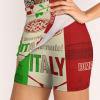 Italian Food Spots Map Flag Skorts for Woman Casual Mini Skirt with Bike Shorts Single Pocket 4XL view 3