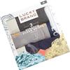 Lucky Brand Mens Boxer Briefs - 3 Pack Soft Stretch Casual Mens Underwear with Functional Fly Pouch Boxers for Men (S-2XL), Size Small, Heather Grey/Print/Navy view 3