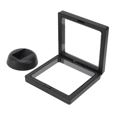 Didiseaon 1pc Creative Floating Frame Jewelry Display Box for Earrings Accessories Black Design for Organized Storage and Stylish