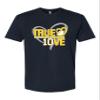3X-Large Navy Blue Mens True Love Deluxe Soft T-Shirt view 1