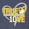 3X-Large Navy Blue Mens True Love Deluxe Soft T-Shirt view 3