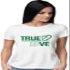 XX-Large White Women True Love T-Shirt view 2
