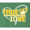 5X-Large Kelly Green Mens True Love T-Shirt view 3