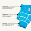 FINIS Double Swim Diaper for Babies & Toddlers - Reusable - Double-Layered Protection - UPF 50 & Up - Caribbean L view 3