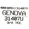 Genova Boat Pressure Tee Fitting 31407 | 3/4 Inch White PVC view 4
