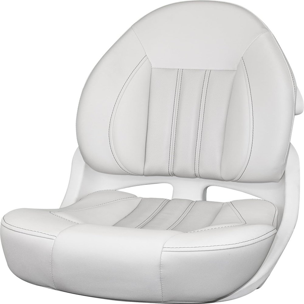Tempress Fisherman's ProBax Captain's Boat Seat (White/Pearl White)