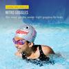 FINIS Nitro Kids Swim Goggles - Ages 5-10 - Soft One-Piece Frame - UV Protection - Adjustable Split Strap - Clear/Purple view 2