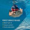 FINIS Nitro Kids Swim Goggles - Ages 5-10 - Soft One-Piece Frame - UV Protection - Adjustable Split Strap - Clear/Purple view 3