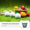 VANZACK Golf Ball Basket - Plastic Storage Holder with Handle, Holds 50 Balls for Range Practice, Portable Bucket & Golf Accessories (Green) view 3