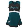 Outerstuff Girls Toddler Green Philadelphia Eagles Cheer Captain Dress with Bloomers view 2