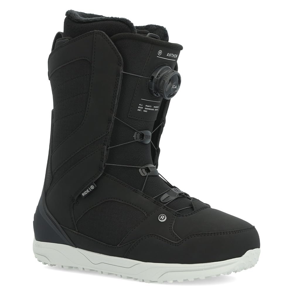 Ride Anthem Mens Snowboard Boots, 11.5, Black