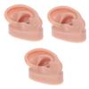FOMIYES 3pcs Professional Piercing Ear Model Fake Ears Practice Tool Beauty Shop Display view 1