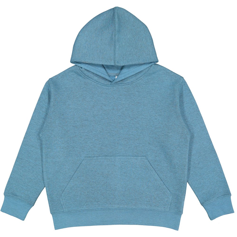 LAT Youth Fleece Hoodie Boy & Girl | Pullover Hooded Kids Sweatshirt with Pouch Pocket,X-Small - Bermuda Blackout