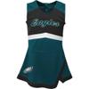 Girls Infant Green Philadelphia Eagles Cheer Captain Jumper Dress view 2