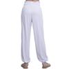 Anthika Womens Harem Pants High Waist Hippie Boho Yoga Casual with Pockets (Relaxed, Small-Medium Tall, White Lilac) view 2