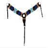 Showman Black Mohair Wool Multi-Strand Southwest Design Breast Collar view 1