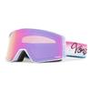 VonZipper Unisex Velo Ski and Snowboard Goggle - B4BC Frame | Wildlife Pink Chrome view 1