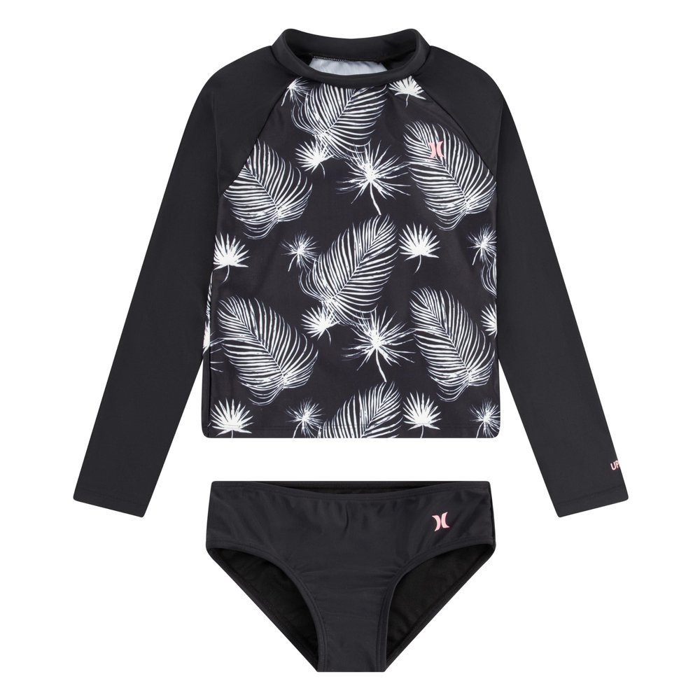 Long Sleeve Rash Guard 2-Piece Swimsuit