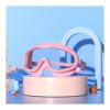 Atlodas HD children's large frame waterproof and anti-fog swimming goggles, Kids Swim Goggles with Nose Cover No Leaking Anti-Fog Waterproof Age 3-15 (pink) view 1