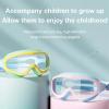 Atlodas HD children's large frame waterproof and anti-fog swimming goggles, Kids Swim Goggles with Nose Cover No Leaking Anti-Fog Waterproof Age 3-15 (pink) view 2