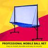 PODEC Ping Pong Ball Collector, Movable Table Tennis Ball Catch Nets with Wheels, Metal Frame Professional Ball Collecting Recycle Catcher, for Single Training Games Family Leisure view 2
