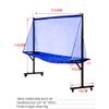 PODEC Ping Pong Ball Collector, Movable Table Tennis Ball Catch Nets with Wheels, Metal Frame Professional Ball Collecting Recycle Catcher, for Single Training Games Family Leisure view 4