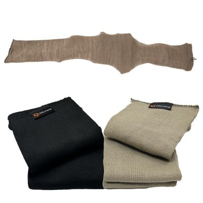 Arcturus Silicone Treated Gun Socks for Rifles, Extra Wide - Fit Scopes, Pistol Grips & Tactical Accessories, 47 x 6 (Coyote Brown & Black 4-Pack)