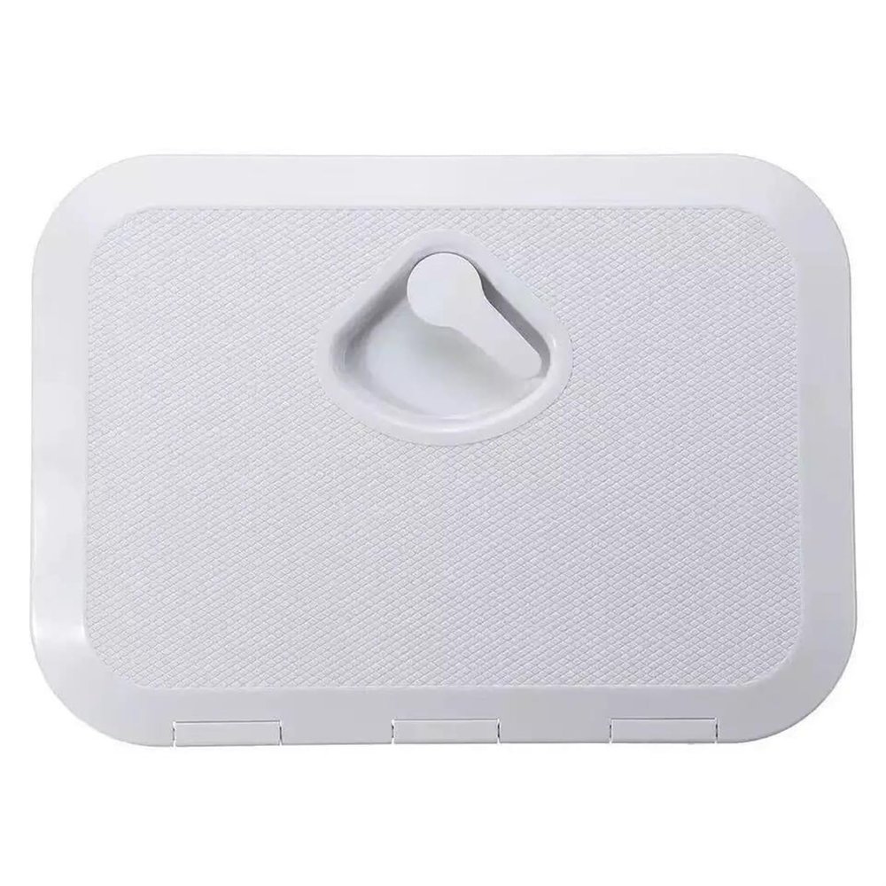UNKOMN Marine Hardware 270 * 375mm ABS Deck Marine Hatch Door Deck Access Hatch Boat Hatches Inspection Yacht Cover RV White