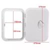 UNKOMN Marine Hardware 270 * 375mm ABS Deck Marine Hatch Door Deck Access Hatch Boat Hatches Inspection Yacht Cover RV White view 2
