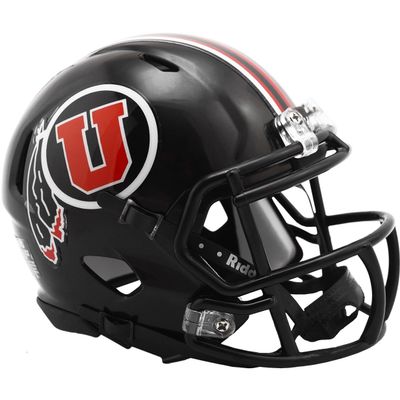 Utah Utes Black NCAA Riddell Speed Mini Football Helmet