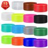 Good Elasticity 15 Pcs Assorted Tennis Racket/Pickleball Paddles/Squash Silicone Ring Racket Grip Bands Rubber Ring,Grip Finishing Ring/Racquet Grips Overgrip (15pcs Assorted) view 2