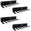 IRON AMERICAN USA Omega Gym Storage Rack 9 OR 11 Hook Heavy-Duty Gym Wall Organizer Gym Caddy Hanger, Gym Accessory Storage - Resistance Bands, Jump Ropes (OMEGA GYM RACK (4-PACK)), BLACK view 1
