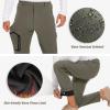 MOURCE Mens Hiking Pants Lightweight Quick Dry - Waterproof Athletic Winter Pants, Khaki view 4