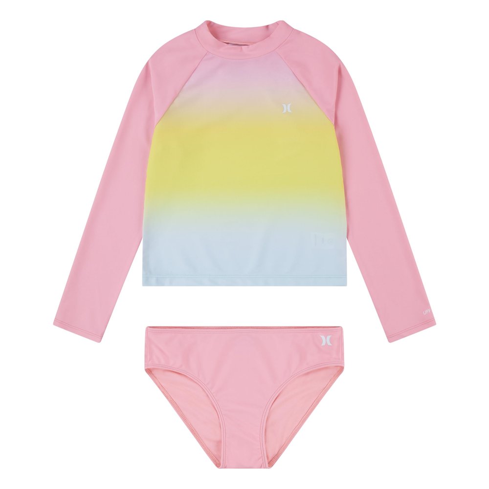 Long Sleeve Rash Guard 2-Piece Swimsuit