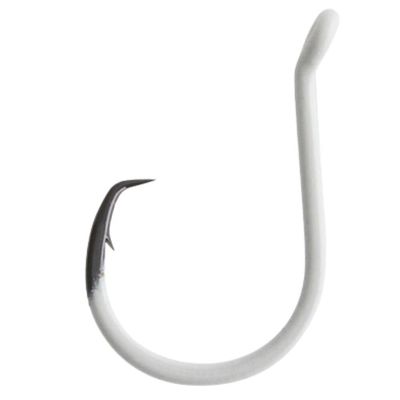 BKK Offset Heavy Circle Glow Hook | 2# | 10-Pack | 2X | Glow in The Dark | Needle Point