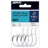 BKK Offset Heavy Circle Glow Hook | 2# | 10-Pack | 2X | Glow in The Dark | Needle Point view 4